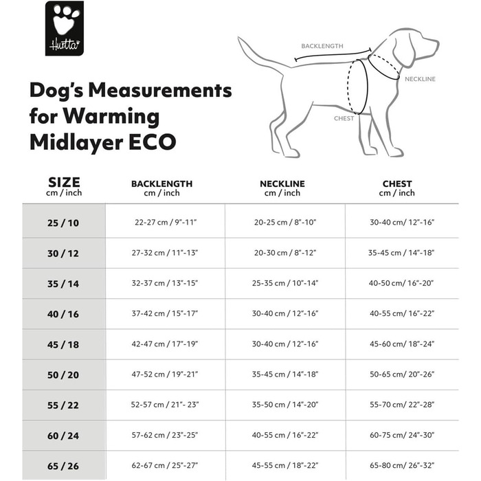 Тепла підкладка-кофта для собак Hurtta ECO (60 см, Blackberry, Чорний)
