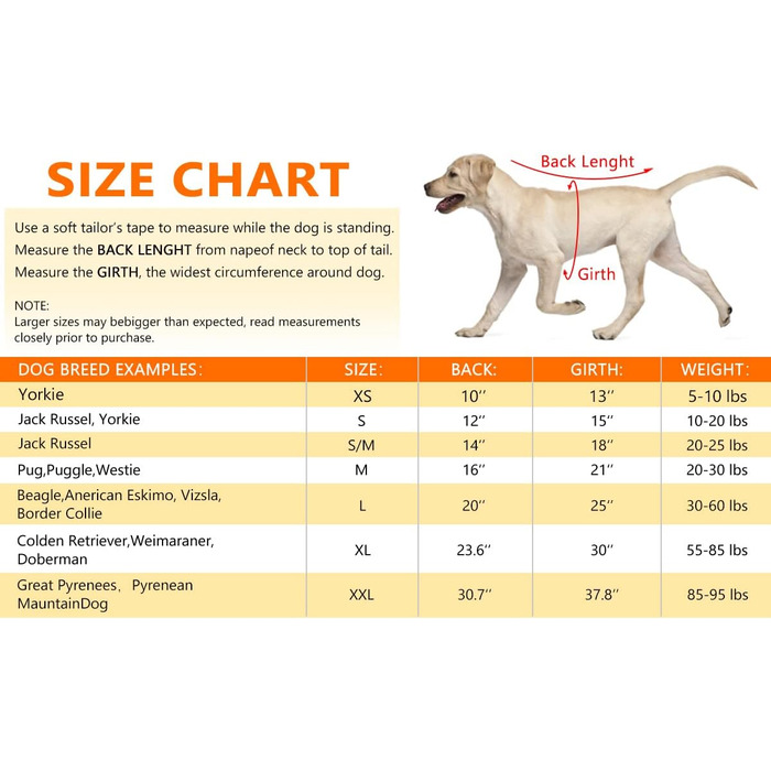 Дощовик для собак, дощовий плащ для собак з капюшоном, підходить для шлейки, легкий та світловідбиваючий, для середніх та великих собак (Помаранчевий XL)
