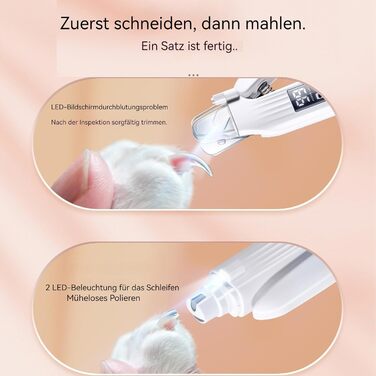 Триммер для кігтів Pettrim 2-в-1 з LED-підсвічуванням для собак та котів