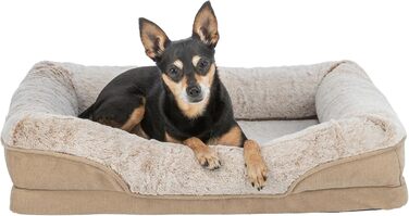Ортопедичне ліжко для собак TRIXIE Vital Lino, 70x55 см, бежеве - м'яке ліжко з Memory Foam для старших собак