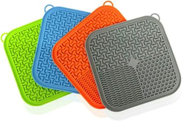 Набір мисок для собак та котів з повільною годівлею WANGQIQI (2 шт., 20*20 см)