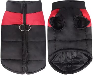 Водонепроникний теплий зимовий одяг для собак FeimaX: куртка, жилетка для малих, середніх та великих собак, червоний M