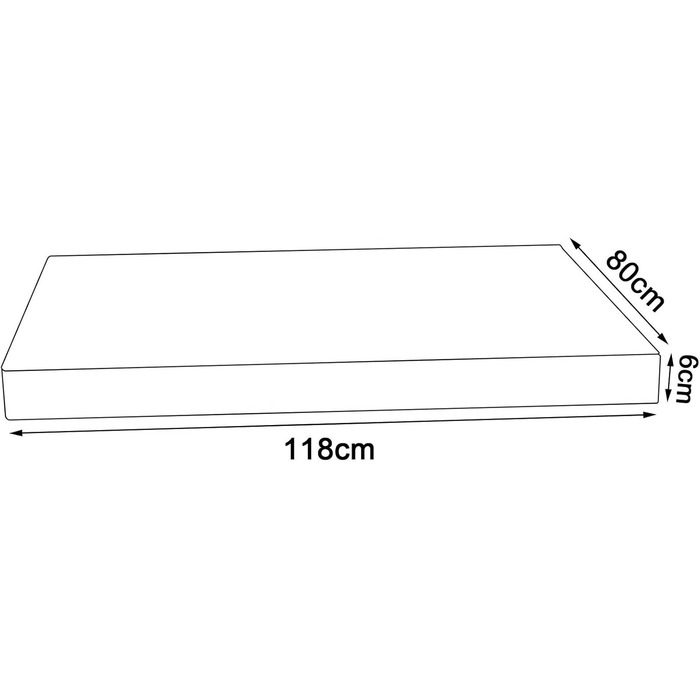 Ортопедичний килимок для собак Lionto з Memory Foam, 80x55 см, з антиковзким покриттям та знімним чохлом