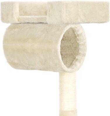 Дерево для котів Wiltec у бежевому кольорі, 141 см, з сизалю, будиночком, гамаком та лежанкою