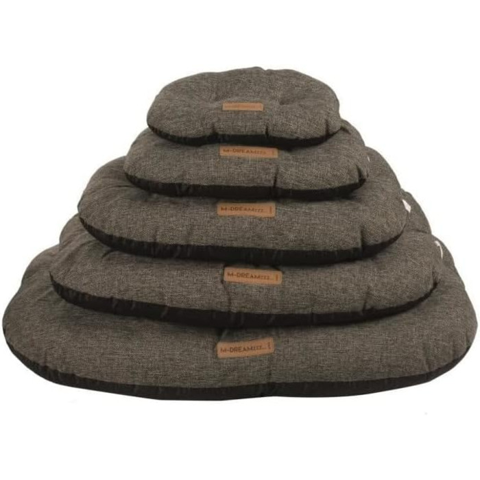 М'який лежак для собак M-Pets Oleron, овальний, розмір M, колір антрацит