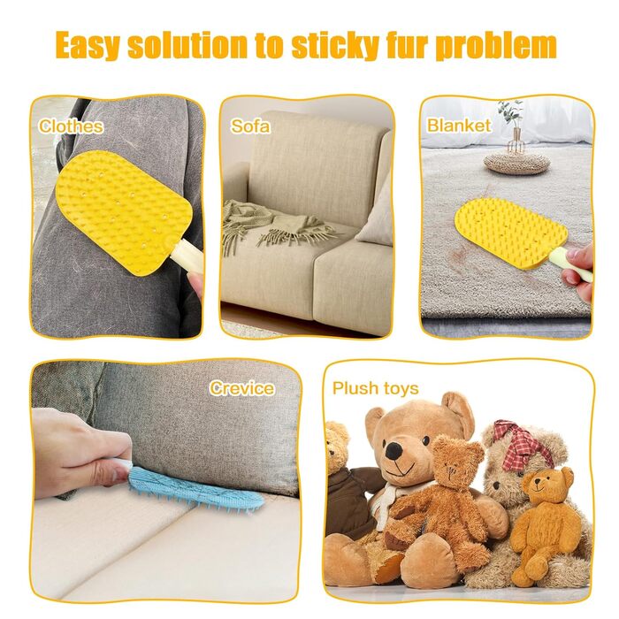 Гребінець для котів 3 шт., силіконовий гребінець для дому, для довгошерстих котів, для догляду за шерстю, видаляє ковтання шерсті