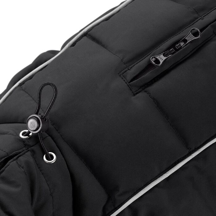 Накидка для такси HUNTER Paxson, чорний, водовідштовхуючий, з підкладкою, для маленьких собак з довгим тілом