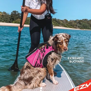 Рятувальний жилет для собак EZYDOG X2 Boost S, рожевий – водонепроникна собача жилетка для плавання, SUP, катання на човні, із ручкою та підвищеною плавучістю