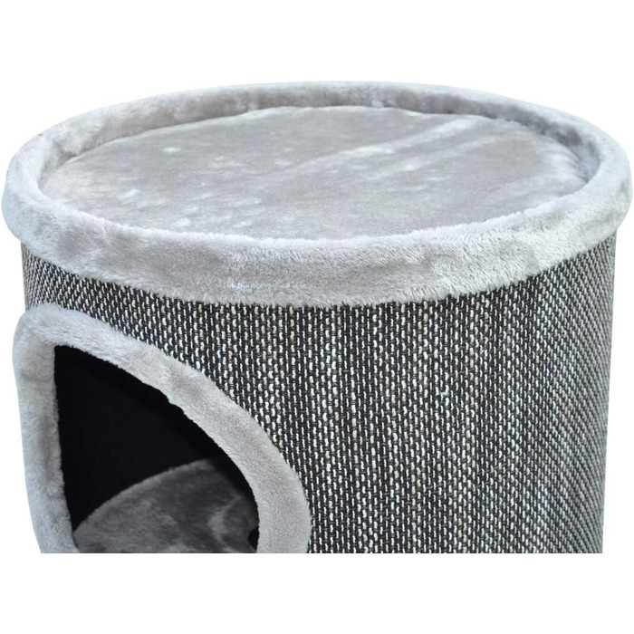 Nanook Котячий когтеточка-вежа 100 см XL, 40 см Ø, великі отвори, сіра, стійка
