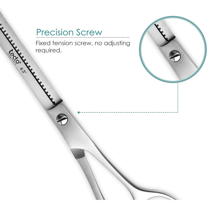 Професійна ножиця для догляду за волоссям, ножиці для стрижки, леза гострого бритви, загальна довжина 16,5 см, з шкіряним чохлом