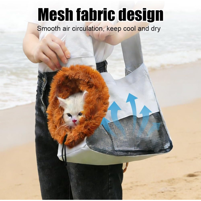 Сумка-переноска для котів та кошенят, весела переноска з шнурком, дихаюча сумка через плече для маленьких собак та котів