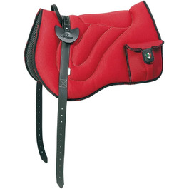 Сідло PIONEER для верхової їзди з дихаючої та міцної сітки Air Mesh, Natural Horsemanship, безвуздечне, комфортне, розмір 60x45 см, з неопреновим ременем, синє, Made in Italy