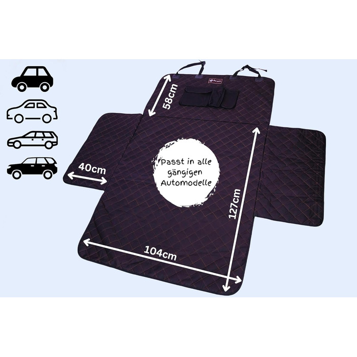 Захист для багажника з захистом краю вантажного отвору foryou® + килимок для собак - універсальний захист багажника для собак, водовідштовхувальний, стійкий до подряпин, преміум якість, Made in Germany