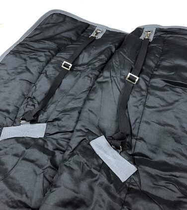 Зимова деки для коня, 500g, утеплена, м'яка, зручна, для стійла, чорна, 128 см