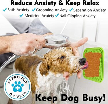 Лепеза-іграшка для собак з присосками, 3 шт. – повільне годування, розвага під час купання, для котів та собак