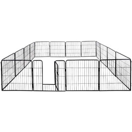 Вольєр для цуценят Petigi, вольєр для тварин, клітка для собак XL, 16 перегородок, 60 x 80 см