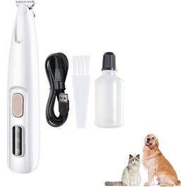 Професійна машинка для стрижки тварин з LED-підсвічуванням, акумуляторна, для собак, котів, обличчя, лап, вух та тіла