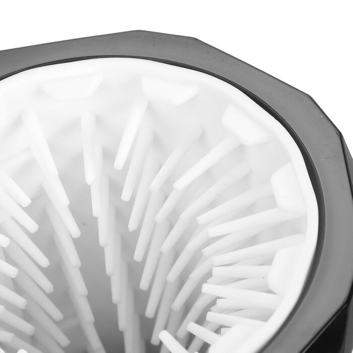 Автоматичний мийка лап для собак, перезаряджувана, силіконові щітки, мийка лап для домашніх тварин, потужна, бездротова, для великих собак (чорний та білий)