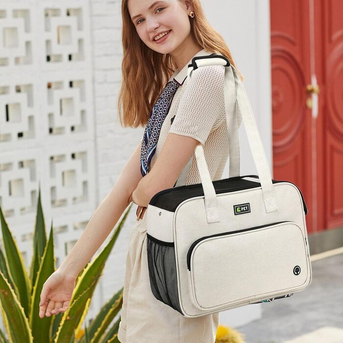 М'яка переноска для собак у рюкзаку з ременем, легка переноска для щоденних потреб: покупки, прогулянки, подорожі, ветеринар