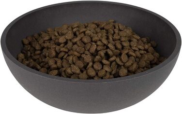 Миска для собак District 70 Bamboo - Темно-сіра, маленька (14 x 14 x 5,2 см, 570 мл)