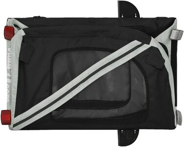 Ферштеніт Причіп для велосипеда, переноска для собак, 30 кг, сірий (124 x 53 x 53 см)