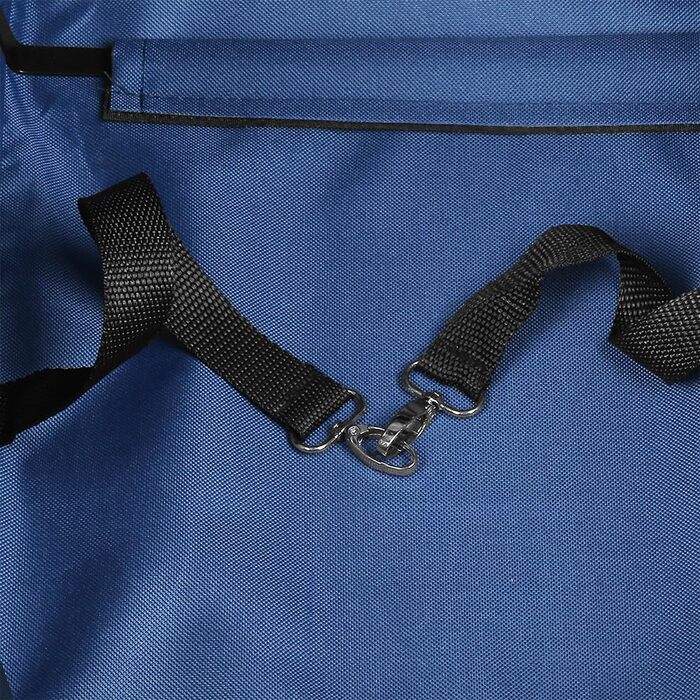 Дитяча коляска для собак та котів Homewell, складана, до 20 кг, з сумкою та підсклянником (блакитна)