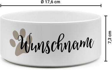 Персоналізована миска для собак PrintPlanet® з ім'ям або текстом - 950 мл, Layout 02