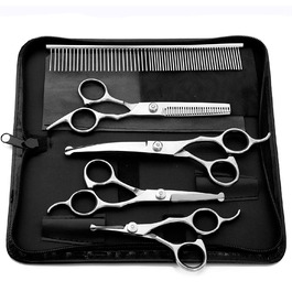 Набір для грумінгу домашніх тварин QUNINE: ножиці та тример для собак, котів та інших тварин