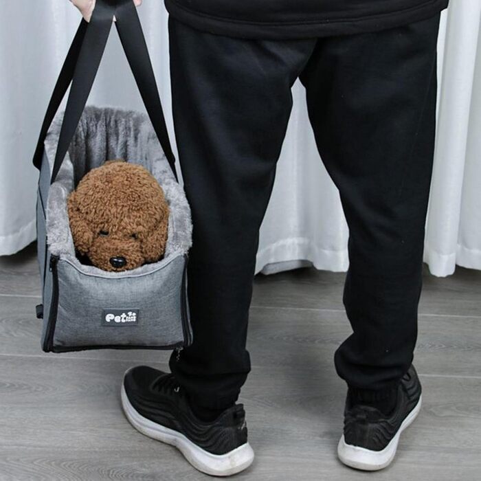 Автокрісло для собак, котів та дрібних тварин. Портативне автоліжко для собак та котів. Зручне автокрісло-підлокітник для тварин. Легко миється.