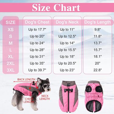 Тепла зимова куртка для собак, Kate Weather, вітронепроникна, світловідбиваюча, флісова, з отвором для шлейки, тепла флісова жилетка для собак, розмір X, куртка для собак на блискавці, зимовий костюм для собак, зелений (XX-Large, рожевий)