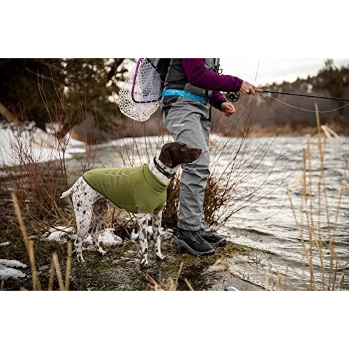 Куртка для собак RUFFWEAR Climate Changer, теплий універсальний плащ з поліестеровими рукавами для прохолодної погоди, помаранчева, розмір L