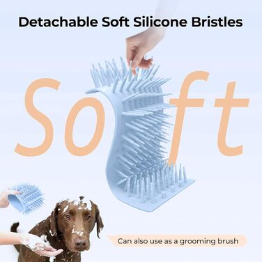 Електричний очищувач лап для домашніх тварин: автоматичний мийний набір з акумулятором, м'яка силіконова щітка для собак та котів. Білий