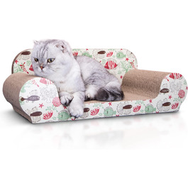 Nobleza - когтеточка для котів з котячою м'ятою, ігрова зона, картридж, 56 x 26 x 20 см