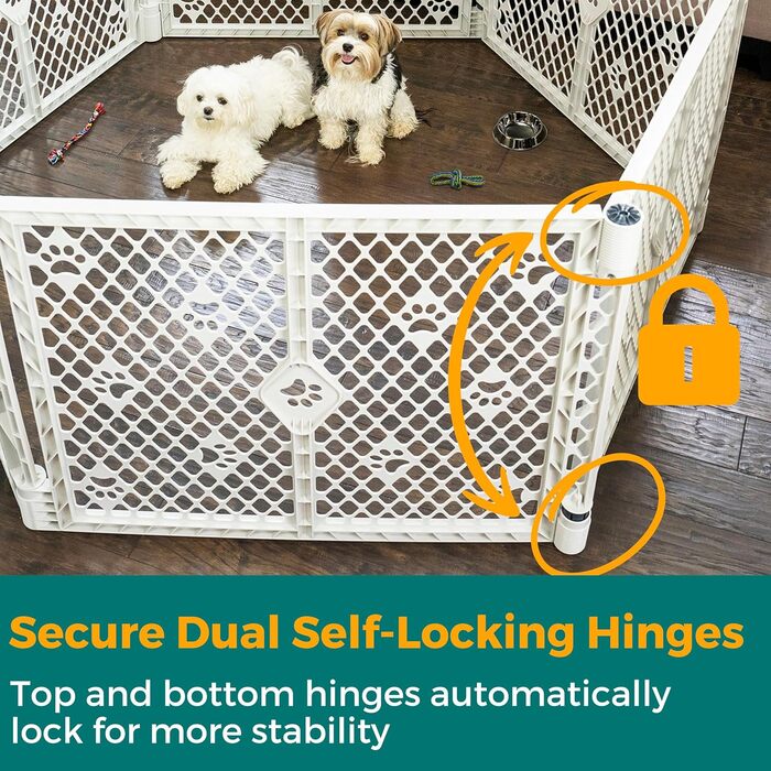 Вольєр для собак MYPET з 8 панелей, сірий, довговічний, UV-стійкий, портативний, регульований, зручний дизайн