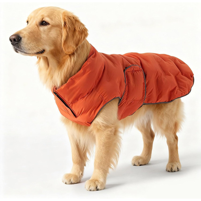 Зимова куртка для собак Mante, тепла пуховка для собак та котів. Міцна в'язана куртка з м'якого матеріалу для комфорту та тепла. (М'ятно-зелений, Оранжевий, S)