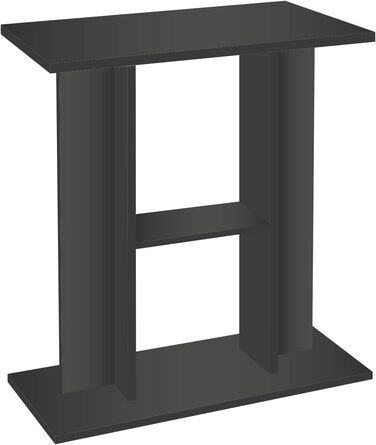 Тумба для акваріума AQPET E-Cabinet 80, 80 см, дерево, чорна, з полицею, класичний стиль, міцна