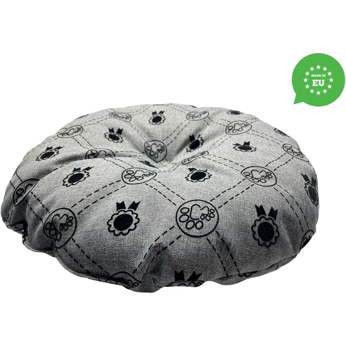 М'який лежак для собак та котів, круглий, діаметр 60 см, коричневий колір. Лежанка для собак, котячий лежак, килимок для котів, матрац для собак або котів. Можливість прання. Ідеально підходить для переносних кліток або лежанок для тварин. Діаметр 60 см (