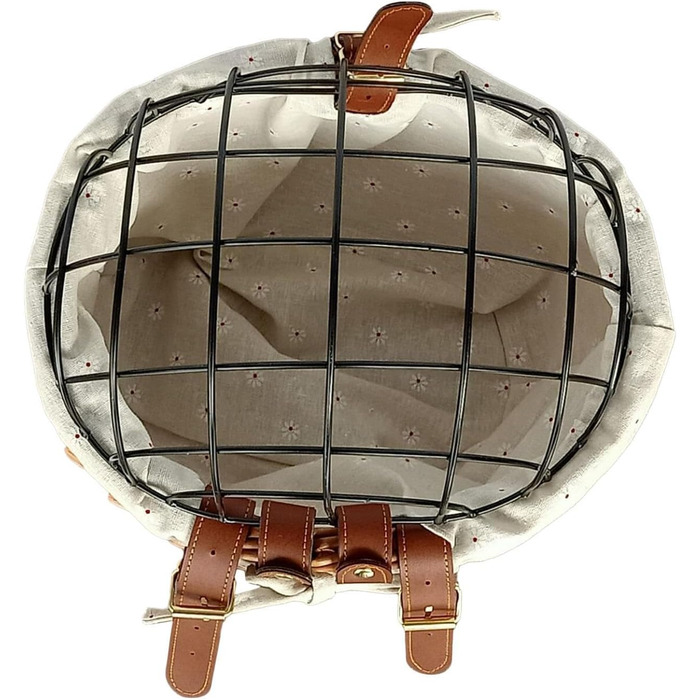 Кошик для перевезення тварин на велосипеді – кошик для домашніх тварин на кермо, плетіння з лози, металевий захист, безпечний транспорт