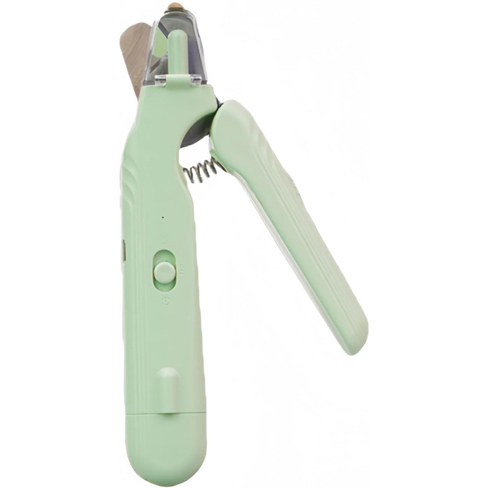 Триммер для обрізання кігтів домашніх тварин з LED-підсвічуванням для собак та котів. Безпечний інструмент для догляду, запобігає розшаруванню кігтів. Професійні ножиці для кігтів для маленьких собак. Зелений колір.