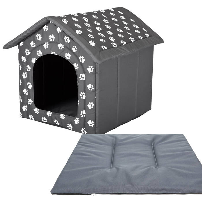 Будка для собак з подушкою, затишний будиночок для пса Doggy - R3: 52x46
