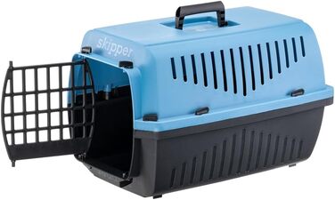 Переноска для кота та собаки Ferplast SKIPPER 3, 62x41x38 см, пластик, блакитна