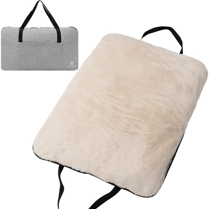 Ортопедичне лежанка для собак – подорожі, OekoTex та GSR сертифікат (M, кремовий)