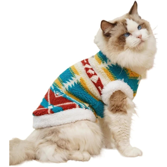 Теплий флісовий одяг для собак: свитер для цуценят, малого, середнього та великого розміру (4XL) Bpoetry