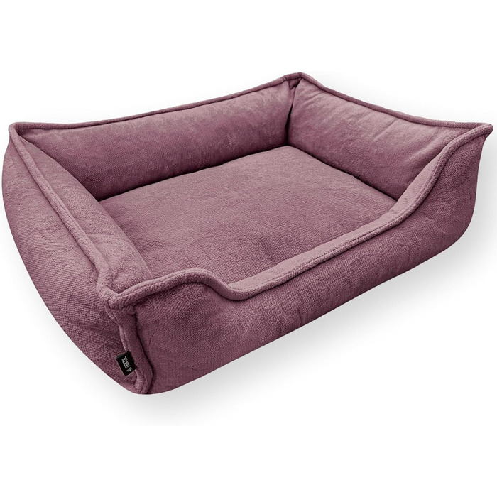 Ортопедичне ліжко для собак 4L Textil IRIS Premium-LINE, рожеве (80x60 см)