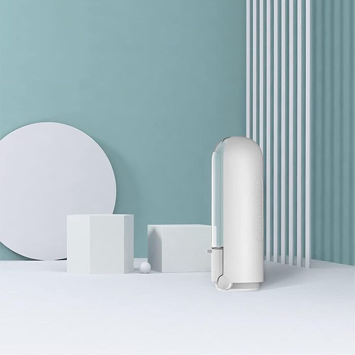 Водяна пляшка для тварин 420 мл, складна, портативна, для котів та собак, біла