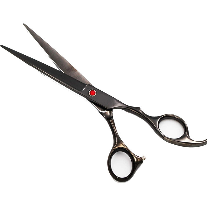 Набір професійних ножиць для грумінгу собак 6CR Edelstahl, комплект для догляду за тваринами: прямі, тонкі та вигнуті ножиці, гребінець для собак та котів