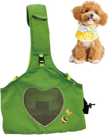 Транспортна сумка для собак та котів, переноска для тварин, зелена, 35.8 x 40.9 x 16.69 см