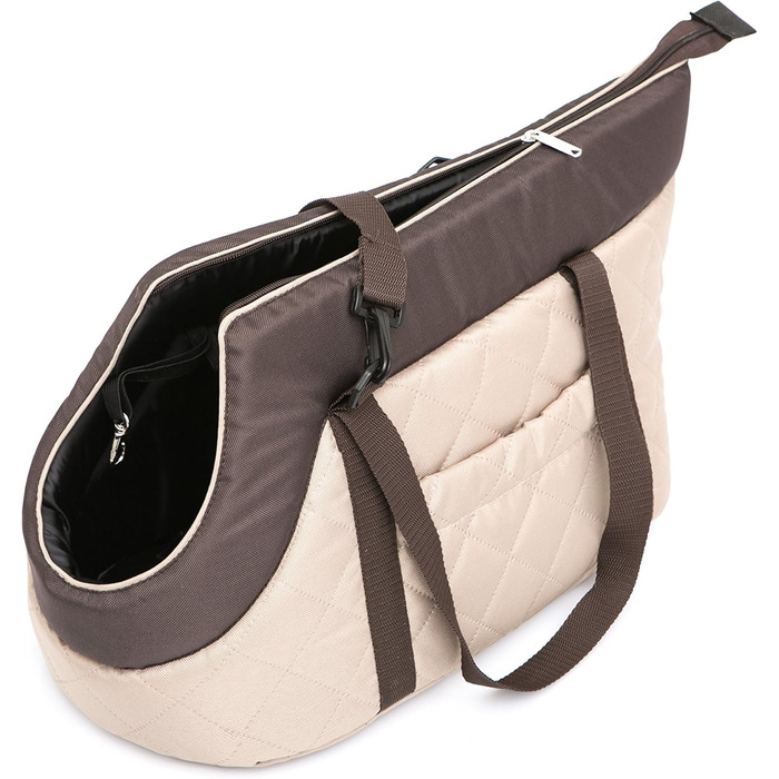 Сумка-переноска для собак та котів, R2, бежево-коричнева