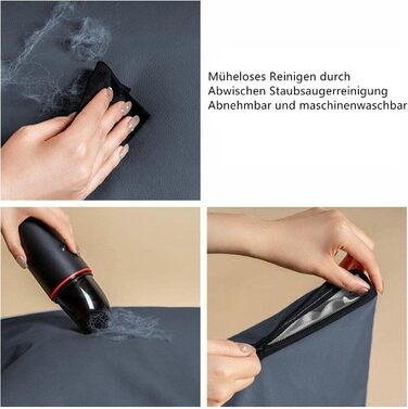 Автокрісло для собак маленьких порід, підставка для собак у машину, ліжко для собак з memory foam, з кишенями та страхувальним ремінцем, миється