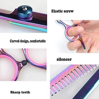 Набір професійних інструментів для грумінгу собак та котів, нержавіюча сталь, 7 предметів